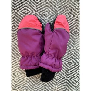 Purple and Pink Thinsulate Insulated Winter Mittens